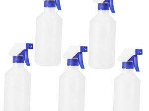 VANZACK 5 piezas Botella Pulverizadora de Plástico Vacía Pulverizador Agua para Cocina Limpieza Portátil Fácil Recarga y