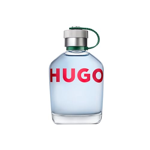 HUGO Man Eau de Toilette para hombres | Fragancia masculina aromática afrutada con notas de manzana verde | 200 ml