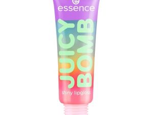 Essence Cosmetics Brillo de labios brillante JUICY BOMB PARTY, expresión del resultado, brillante, translúcido, en gel, 10 ml