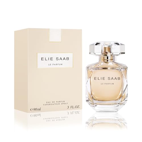 Elie Saab Le Parfum 90 ml – Eau de Parfum de Mujer – Fragancia Chipre Floral – Notas de Flor de Azahar, Jazmín, Rosa de Miel y Pachulí – Botella de Cristal Transparente