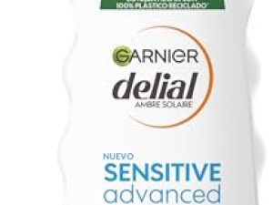 GARNIER DELIAL Sensitive Advanced – Leche Solar para Pieles Claras, Sensibles e Intolerantes al Sol, IP50+, Multicolor – 270 ml, El embalaje puede variar