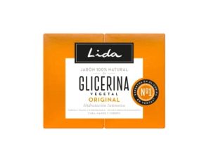 Lida – Jabón en Pastilla 100% Natural de Glicerina | Jabón Sólido para Manos | Limpia, Protege e Hidrata en Profundidad todo Tipo de Pieles | Elaboración Tradicional – Pack 2 Unidades