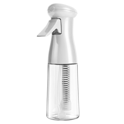Pmueuff Pulverizador Agua Peluqueria, 200ml Botella de Spray de Agua Ultrafino Vaporizador Ague Reutilizable Pulverización Continua Frascos de Spray Vacio para Peinado, Planta, Mascota, Limpieza