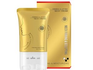 Crema reafirmante para el cuello y la barbilla, crema hidratante de 120 g para adolescentes, con masajeador para viajes, hogar, hotel, dormitorio, familia y amigos