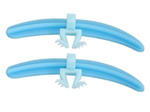 Herramienta Separadora de Pestañas de Silicona con Base y Patas Reutilizables Lavables, Ayuda para Extensión de Pestañas Separadoras (Azul)