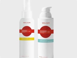 WALLSUN Pack Solar Outdoor & Care SPF 50+ | Niacinamidas Facial (50 ml) + Citronela Corporal (100 ml) | Protección UVA/UVB | Antiarrugas, Antimanchas y Acné | Repelente Natural de Mosquitos
