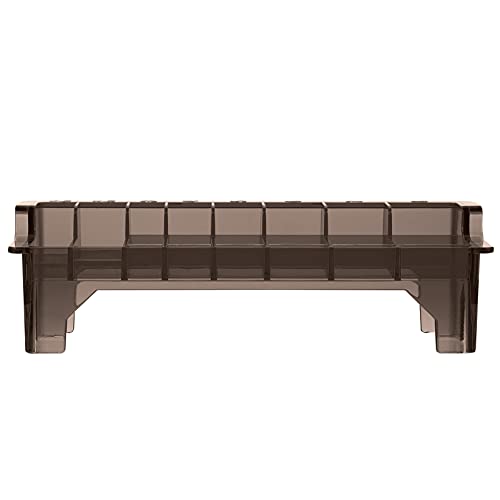 POPETPOP 1 Pc Caja De Presentación De Calibre Estante Almacenamiento De Cubos De 8 Bloques Caja De Peine De Corte Organizador De Cortapelos Peine Límite Maquinillas Eléctricas Como