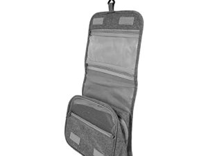 OATIPHO Bolsa Organizadora de Aseo para Hombre y Mujer Neceser Portátil Colgante para Viaje de Negocios y Maquillaje Bolsa Resistente y Espaciosa Gris