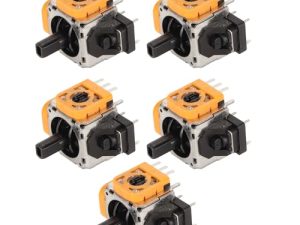 Joystick Analógico 3D, 5 Piezas Joysticks Analógicos 3D Joystick Módulo de Sensor Analógico Controladores con Palancas de Pulgar Piezas de Reparación de Repuesto para Pieza de