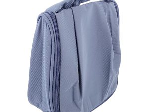 FOMIYES Neceser de Viaje Grande Capacidad para Cosméticos Organizador Portátil de Maquillaje Bolsa de Aseo con Separación Seca Húmeda para Mujeres Color Azul