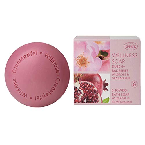 Speick Jabón Bienestar ducha y jabón de baño Wild Rose granada, 12-pack (12 x 200g)