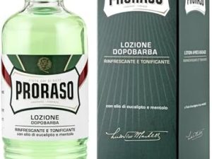 Proraso After shave refrescante, 400 ml, bálsamo facial con aceite de eucalipto y mentol, El embalaje puede variar