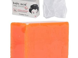 Jabón de ácido Kójico, 120 G de Jabón para Eliminar Manchas Oscuras, Barras de Jabón para Aclarar la Piel para Manchas Oscuras y Piel Brillante, Hidratante para Cara y Cuerpo