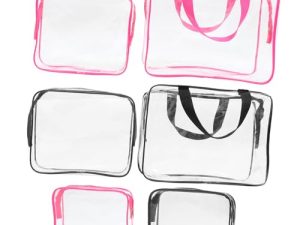 OATIPHO 6piezas Neceser Viaje Transparente De Organizadoras De Maquillaje Bolsa Aseo Mujer