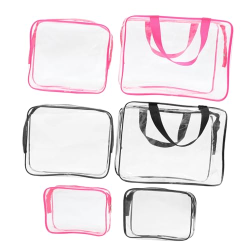 OATIPHO 6piezas Neceser Viaje Transparente De Organizadoras De Maquillaje Bolsa Aseo Mujer