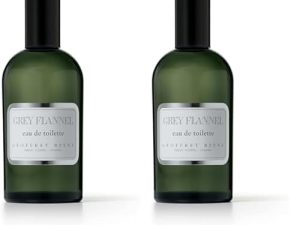 Geoffrey Beene – Grey Flannel, Eau de Toilette, Fragancia en Spray, Amaderada y Oriental, Presentación en Caja, Perfume para Hombre – 120 ml (Paquete de 2)