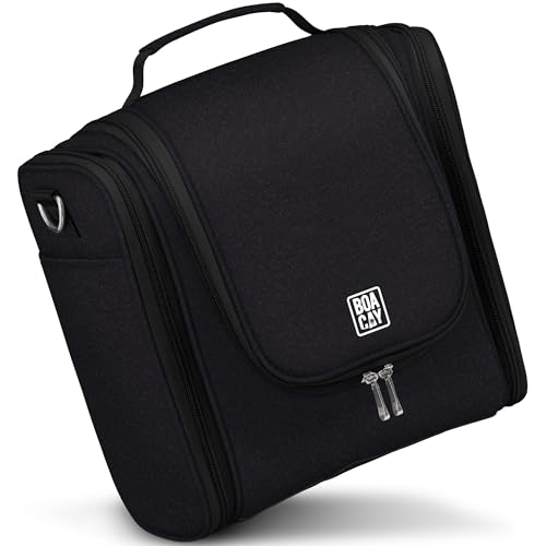 BOACAY Neceser Grande para Mujer y Hombre, Bolsa de Aseo Colgante, Bolso Baño y Viaje, Organizador de Maquillaje, Kit para Cosméticos, Accesorios