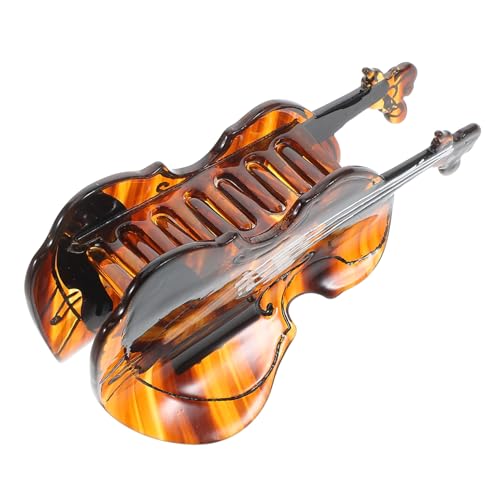 VALICLUD horquilla de violonchelo portavoz agarre de la garra del cabello broche de pelo de violonchelo clips de mandíbula pinzas para el cabello pinzas Pequeña ácido acético Café