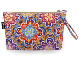 Gloppie Neceser Mujer Viaje Pequeño Maquillaje Estuches Impermeable Makeup Organizer Estuche de Aseo Elegante, Estilo Nacional