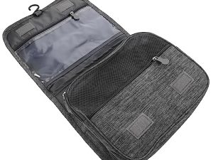 FRCOLOR Bolsa de Aseo Grande Portátil con Gran Capacidad Organizador de Maquillaje con Separación Seco y Húmedo Neceser Plegable Multifuncional para Viaje y Diario Mujer