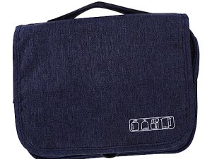 Mikikit Bolsa de Aseo y Maquillaje Portátil para Mujer Neceser de Viaje Organizador Plegable de Cosméticos Oxford para Turismo Gimnasio y