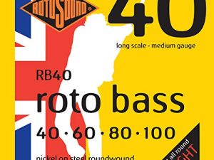 Rotosound RB Roto Bass nickelé jeu de 4 cordes nickel moyen 40-100 RB40