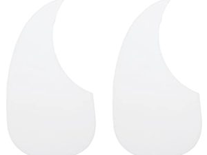 sourcing map Golpeador para Guitarra Acústica Autoadhesivo, Piezas para Guitarra Acústica-Eléctrica para Zurdos de 41 Pulgadas, Forma de Gota de Agua, Blanco 2uds