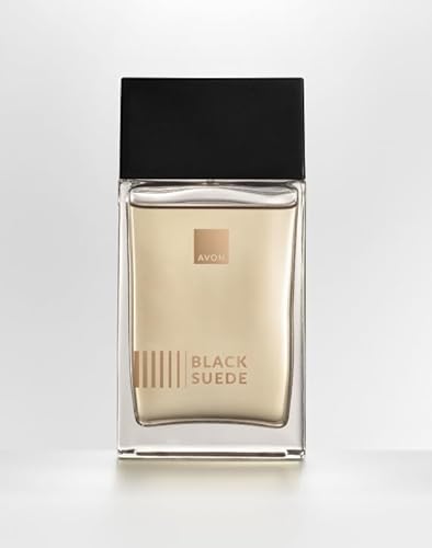 AVON EDT Black Suede - Nuevo Diseño - Fragancia Masculina Intensa y Duradera - Con Notas Orientales y Aroma de Cuero -75ml