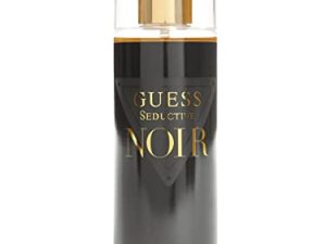 GUESS Seductive Noir, Bruma Perfumada para Mujer, Fragancia Floral, Bergamota, Pétalos de Iris, Jazmín, Vainilla, Aroma Seductora, 250 ml