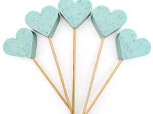 Detalle original para eventos – Piruleta de jabón aromático en forma de corazón – Pack ahorro 30 uds – Regalo para invitados: bautizo, comunión, cumpleaños, clientes – Aroma: Flor de loto