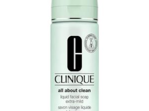 Clinique All about clean – Jabón facial líquido extra suave, 200 ml, 1 unidad