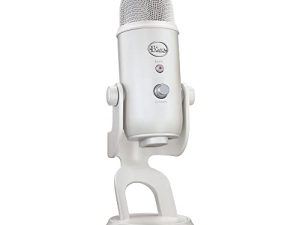Logitech G Blue Yeti Micrófono USB para Streaming de Gaming, Software Blue VO!CE, PC, Podcast, Estudio, Mic para Ordenador, Temas únicos de Streamlabs, Acabado de Edición Especial – Blanco