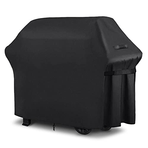 DOBIGER Funda Barbacoa Exterior Impermeable, Cubierta para Barbacoa Gas Oxford 210D, Funda para Barbacoa Universal Negro (147x61x117 cm)