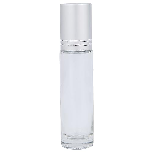 Botellas Enrollables, Botella de Rodillo de Aceite Esencial de Peso Ligero, Diseño de Bola Rodante de Boca de Botella de 10 ML, Duradera para Perfume Y Brillo de Labios para Viajes(Amatista)