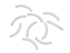 MAGICLULU Uso Diario 10 Piezas de Herramientas de Injerto de Pestañas de Silicona Blanca Tiras de Belleza Reutilizables Y de Fácil Limpieza