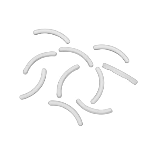 MAGICLULU Uso Diario 10 Piezas de Herramientas de Injerto de Pestañas de Silicona Blanca Tiras de Belleza Reutilizables Y de Fácil Limpieza