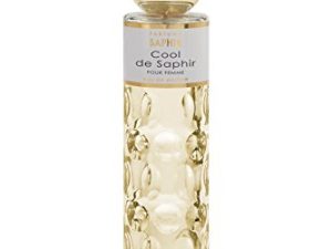 PARFUMS SAPHIR Cool – Eau de Parfum con Vaporizador para Mujer, Fresh, 200 Mililitros
