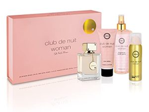 Armaf Club De Nuit – Juego de 4 piezas de spray de parfum, 3,4 unidades + 8,4 Shampú + 1,7 pulverización corporal + 3,4 loción corporal