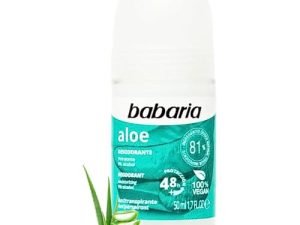 Babaria – Desodorante Mujer y Hombre Roll On Aloe Vera | Desodorante Para Niños Y Adultos | Desodorante Deos Hidratante | Protección 48h | 100% Vegano