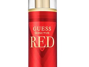 GUESS Seductive Red, Bruma Perfumada para Mujer, Fragancia Gourmand, Cereza, Vainilla, Pimienta Rosa, Aroma Seductora, 250 ml