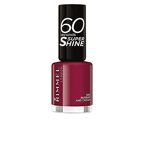 Rimmel London 60 Seconds Super Shine Esmalte de Uñas, Berries And Cream 340