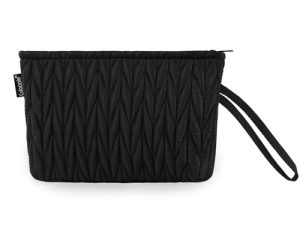Gloppie Neceser Maquillaje Mujer de Viaje Impermeable Bolsa Aseo Organizador Cosmético Necessaire Playa Niña, Negro