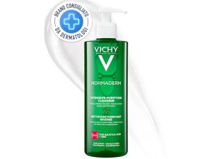 Vichy Gel Limpiador Purificante, Limpieza Profunda Intensa, Enriquecido con Minerales y Probióticos, Para Pieles con Acné, Normaderm Phytosolution, 400ml