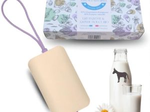 Jabón orgánico de leche de burra y almendra dulce, jabón de piezas, gel de ducha sólido, jabón natural para pieles sensibles, combate, acné, suave como jabón de leche de cabra, jabón de manos y jabón