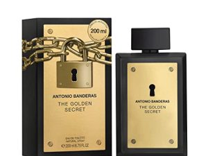 BANDERAS The Golden Secret Agua de Colonia – 200 ml, El embalaje puede variar
