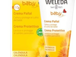 Weleda – Crema Pañal de Caléndula, Calma y Protege el Culito del Bebé, Apto para Pieles Sensibles – 75 ml