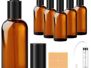 Amentalove 4 PCS Bote Spray, 100ML Bote Spray Pulverizador, Botellas de spray, Spray Bottle, Contenedor de Pulverizador para Aceites Esenciales Perfumes Cosméticos, Bote Spray para Limpieza, Perfume
