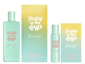 MR WONDERFUL – Today Is My Day, Colonia Mujer, Promoción 75 ml + 30 ml, Pack 2 Productos, Perfume Formato Spray, Eau de Toilette Natural y Femenina, Aroma Cítrico y Floral, Fragancia Fresca y Duradera