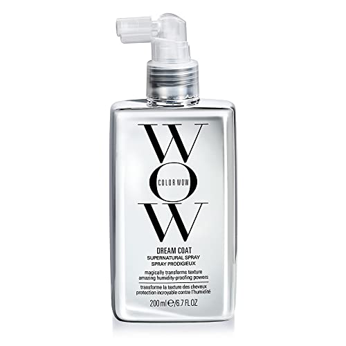 Color Wow Dream Coat Spray - Producto de peinado anti-encrespamiento para pelo súper liso - Protección térmica que dura hasta 3 lavados - Spray brillante e hidratante para cabello liso - 200 ml