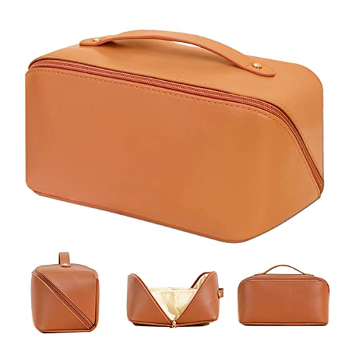 Neceser Mujer Viaje,Neceser Maquillaje Organizador,Neceser Viaje Mujer,Makeup Bag con Divisor,Bolsa Cosmeticos Viaje Gran Capacidad para Baño y Viajes